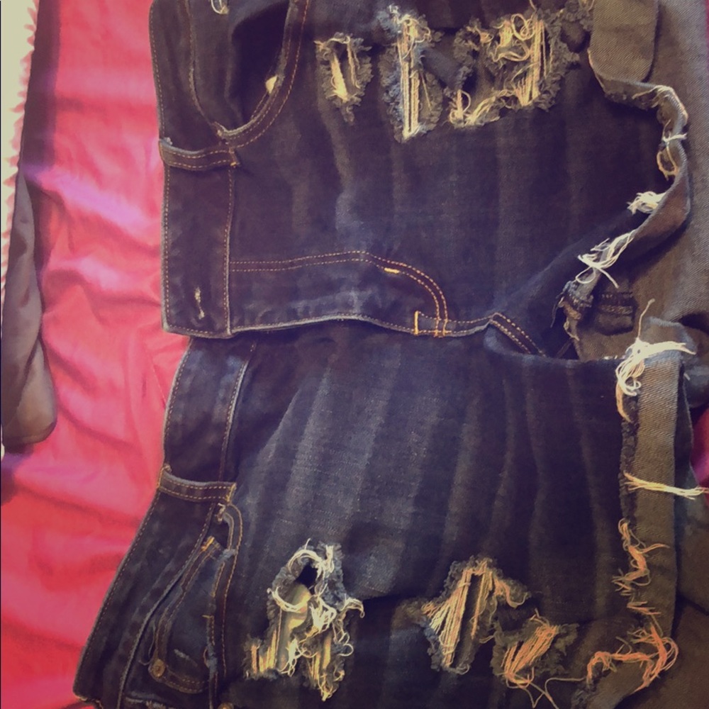 Size 16 American eagle jean shorts